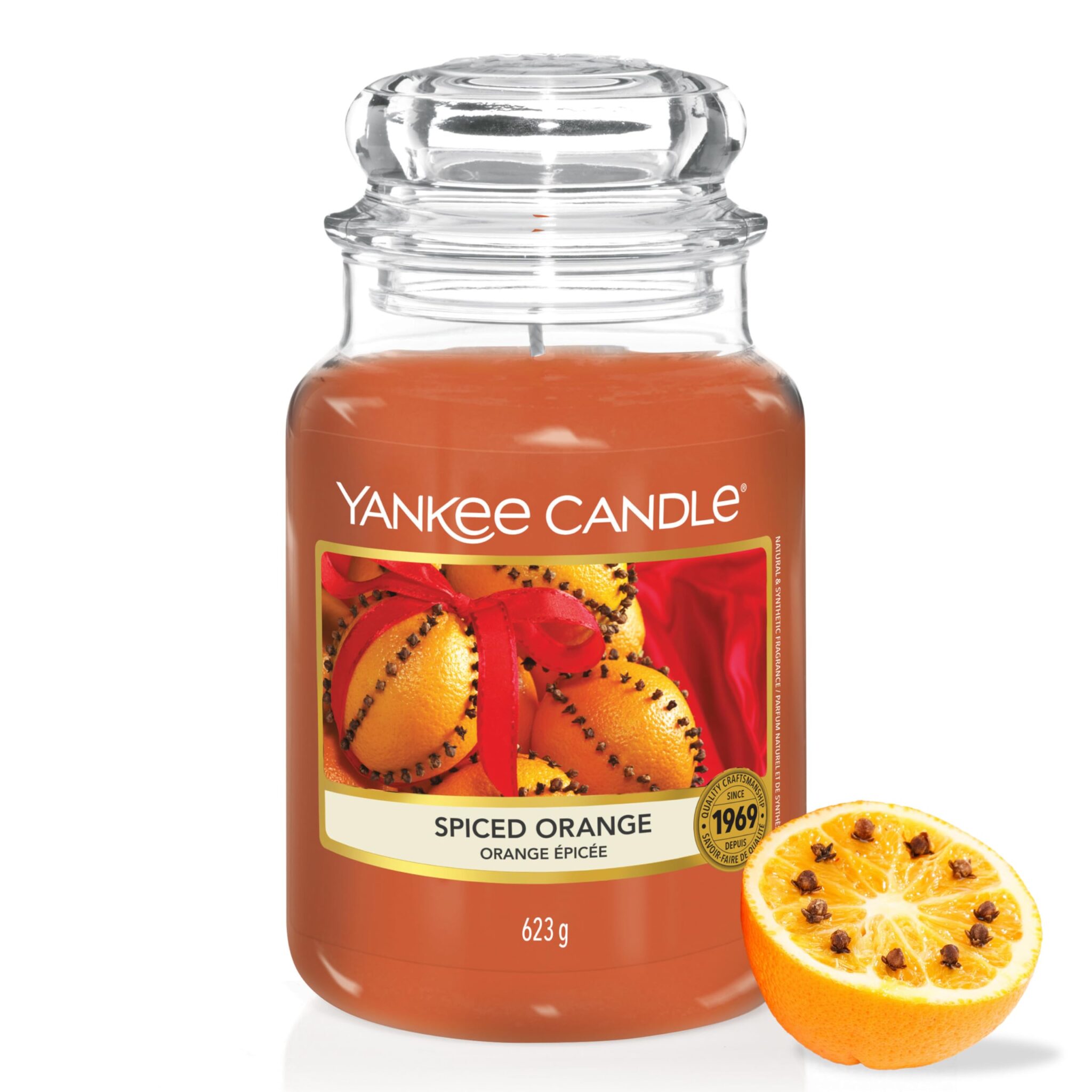 Yankee Candle Candela profumata in giara grande | Arancia piccante | Durata Fino a 150 Ore | Regali perfetti per le donne