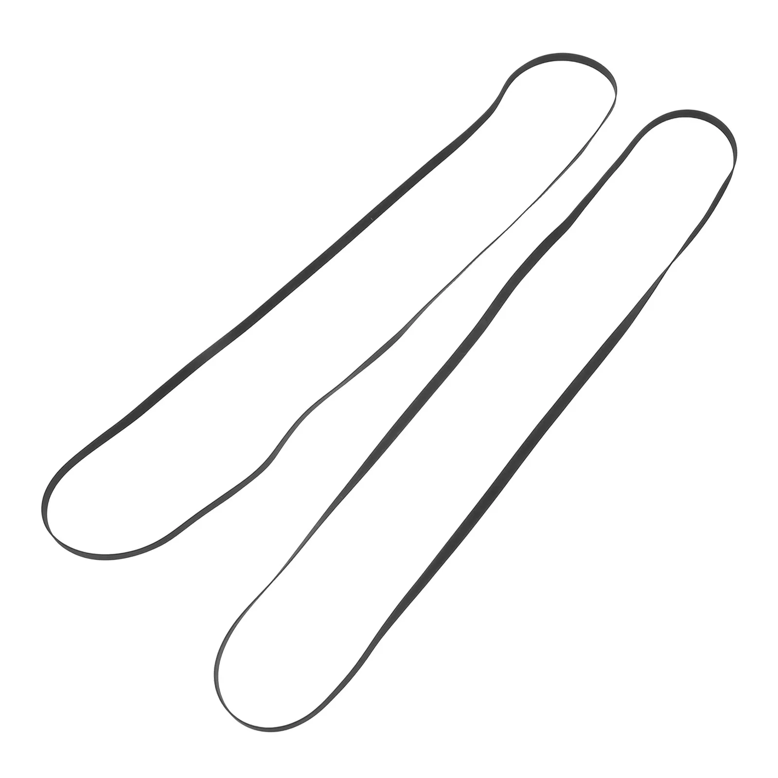 2 Pezzi Cinghia Universale per Giradischi in Gomma Piatta 5mm, Ricambio per Giradischi Vintage e Riparazione Audio