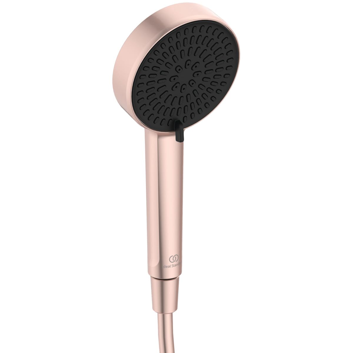 Ideal Standard Idealrain Alu+ Doccetta multifunzione, con due tipi di getto tramite selettore rotante, soffione doccia a risparmio idrico con ugelli EasyClean – Rosé (100x56x232 m…