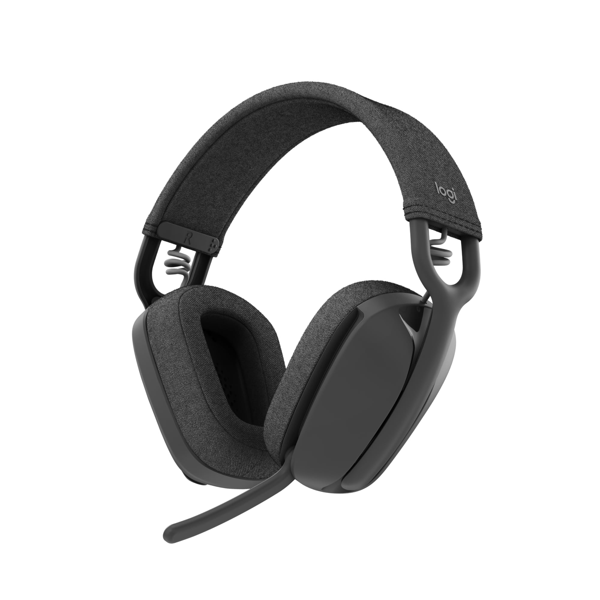 Logitech Zone Vibe 100 Cuffie Wireless Over-Ear Leggere | Cuffie Bluetooth Multipoint, Microfono Eliminazione Rumore, Compatibile Teams, Meet, Zoom, Mac/PC - Grigio