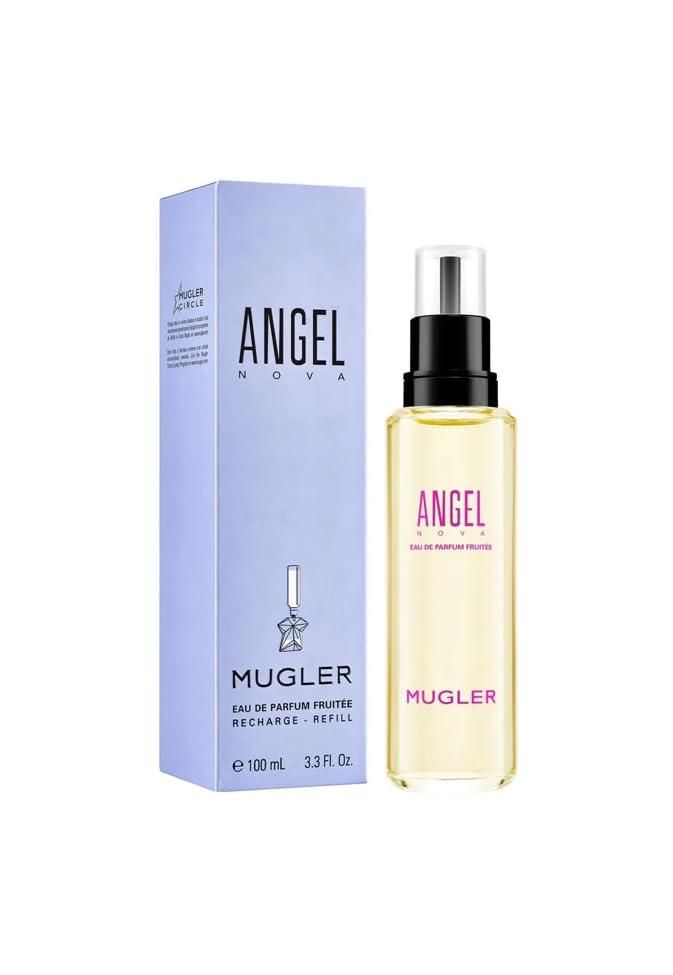 MUGLER Angel Nova, Eau de Parfum, Profumo Donna, Profumo Fruttato, Floreale e Legnoso, Fragranza Accattivante, Ricaricabile