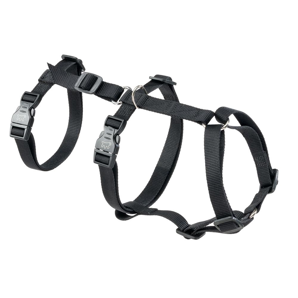 Ferplast Pettorina Cane Taglia Media BRAVE, Pettorina Regolabile in 6 punti, Antifuga, Antipanico, Taglia M, Nero