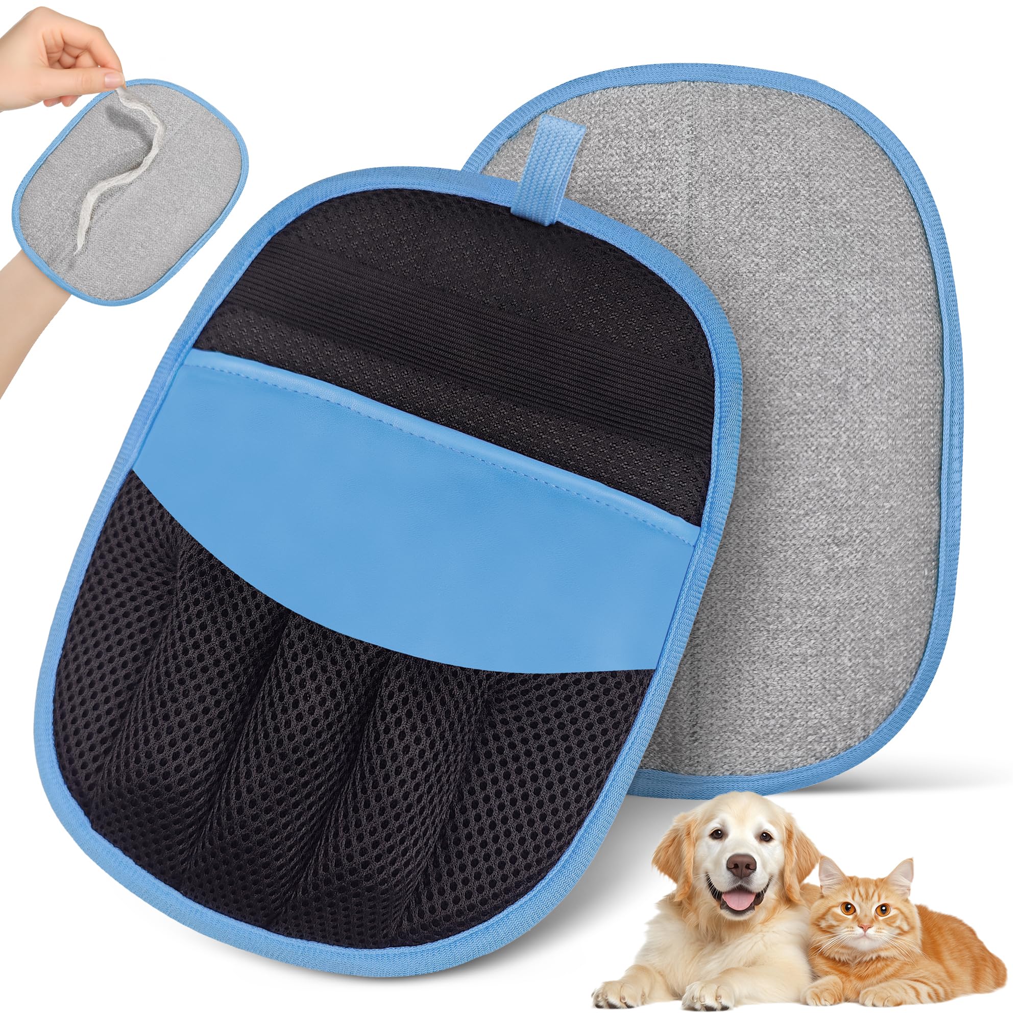 YOSEPATI Guanto Magic Brush per Rimozione del Pelo degli Animali Domestici | Guanto Togli Peloda Toelettatura Elettrostatico per Cani e Gatti, Rimuovi-Pelo, Rimuovi-Pelo per Mobil…