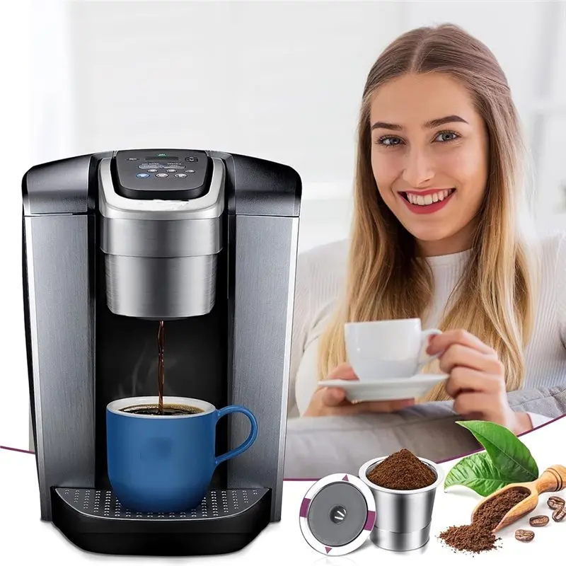 [Offerte speciali] K-Cup universali riutilizzabili in acciaio inossidabile per Keurig 2.0 e 1.0, filtri per cialde di caffè mono