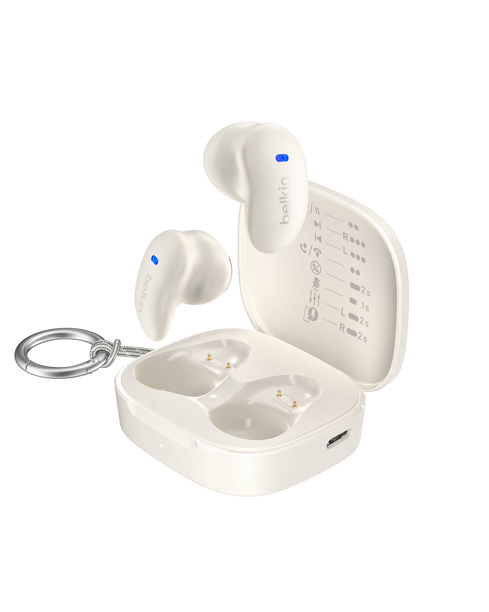 Belkin SoundForm Anywhere Auricolari Bluetooth, Leggeri con Comfort Duraturo, Resistenza all'Acqua di Grado IPX4, Cuffie In Ear Wireless per iPhone, iPad, Tablet, Laptop, Corsa, S…