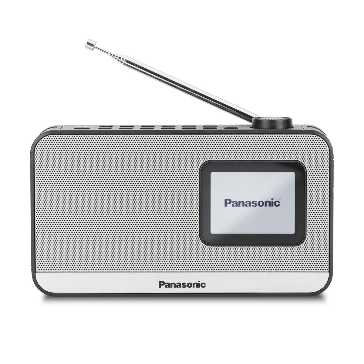 Panasonic RF-D15EG-K Tragbares DAB+/FM Digitalradio mit Bluetooth, 2,4 Zoll TFT LCD-Display, 3W 5cm Lautsprecher, Schlaf-, Wecker- und Uhrfunktion, Schwarz