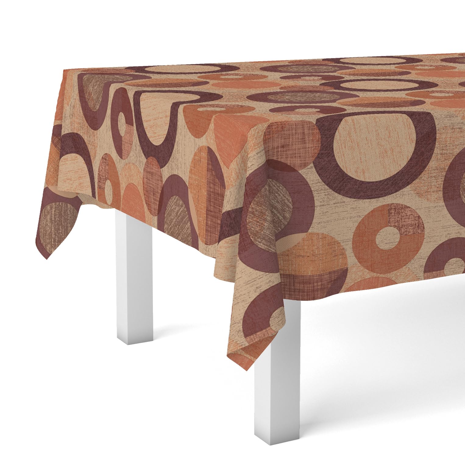 Martina Home Tovaglia in tela cerata Tambre, 200 x 140 cm, colore: arancione