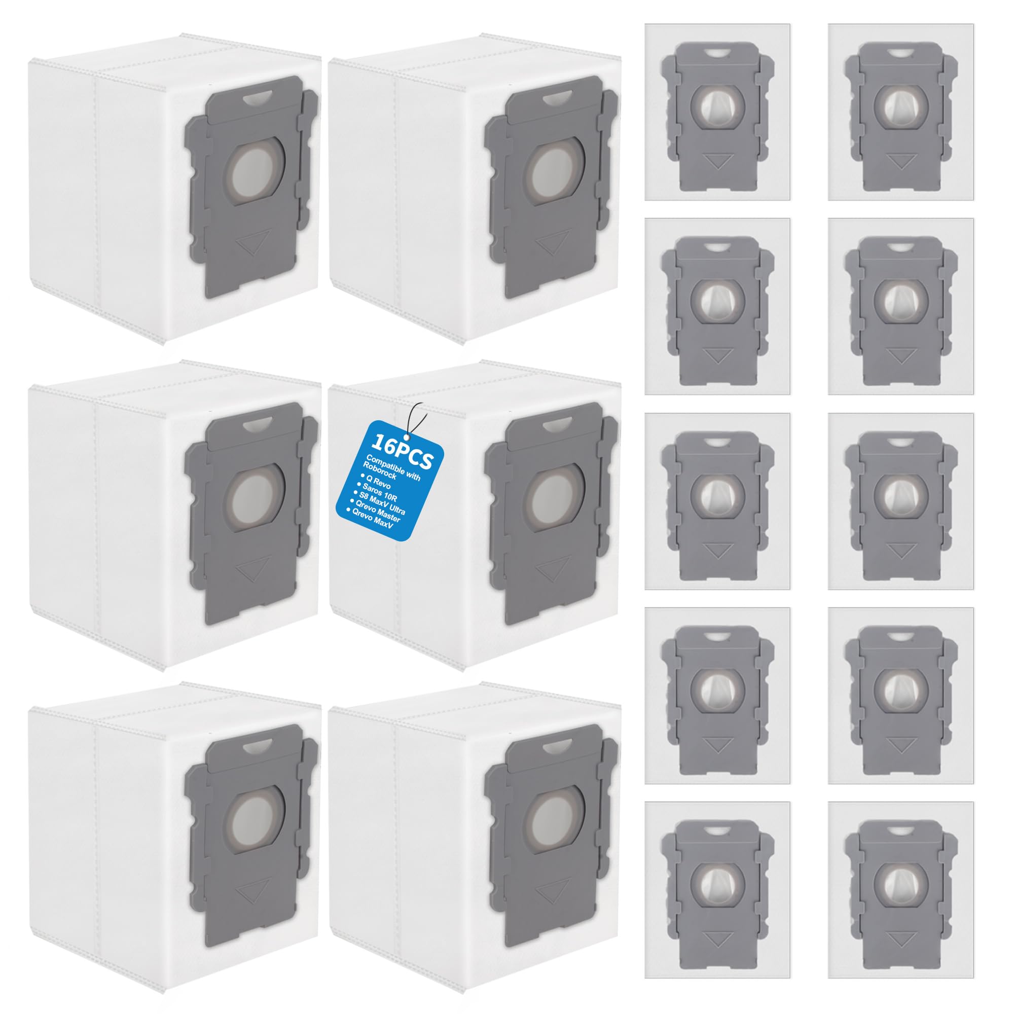16 Sacchetti per Aspirapolvere per irobot roomba i7 i7+ i7Plus Compatibili con Clean Base Stazione di Svuotamento Automatico, ricambi roomba per roomba irobot Accessori Sacchetti…