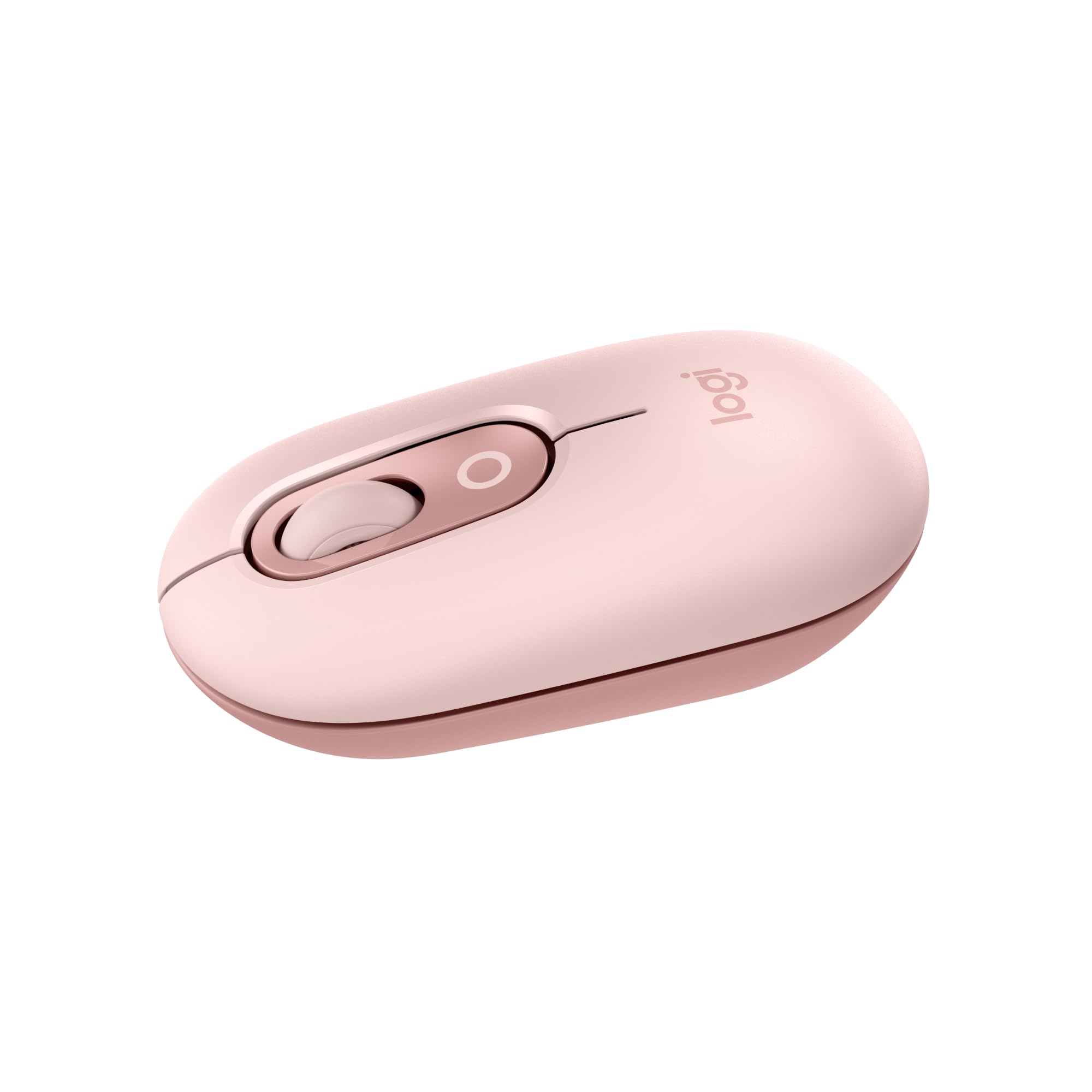 Logitech POP Mouse, mouse wireless Bluetooth compatto e portatile con pulsanti programmabili e clic discreti, Easy-Switch tra un massimo di 3 dispositivi, laptop, tablet, PC – Rosa