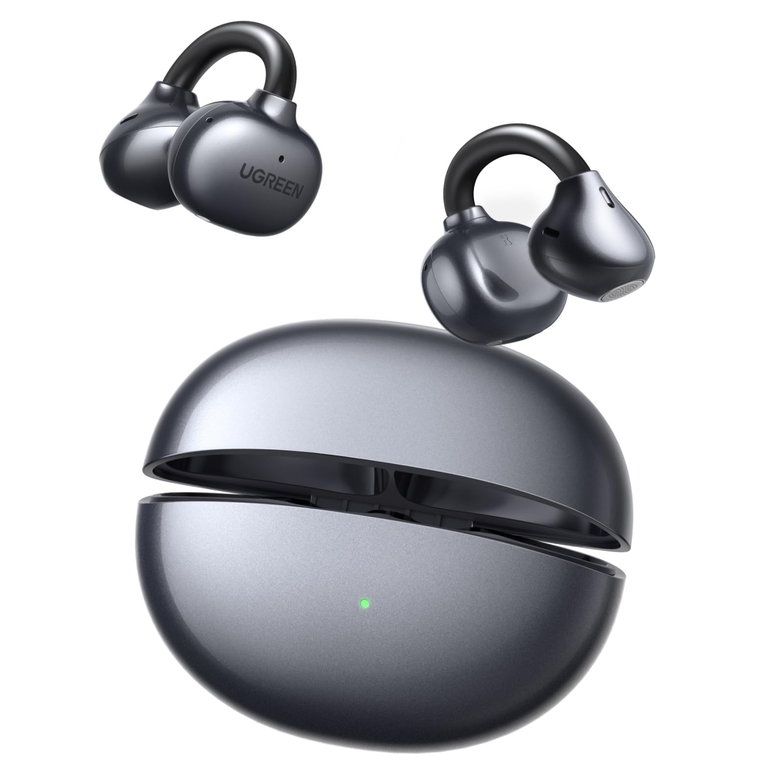 UGREEN HiTune Clipbuds Cuffie Bluetooth Senza Fili Clip Apertura ENC 30 Ore | Cuffie Bluetooth Sport Orecchio Riduzione del Rumore con 4 Microfoni Personalizzazione APP Ricarica r…