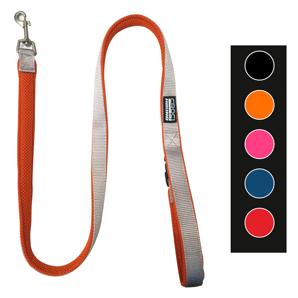 Croci Hiking Guinzaglio per Cani Reflective 2X120 cm, Arancione