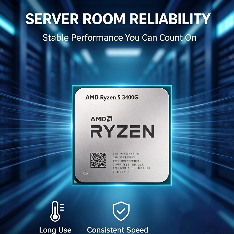 Processore Ryzen 5 3400G APU Mini ITX per PC, 65W a basso consumo, socket AM4, CPU per desktop di piccole dimensioni.