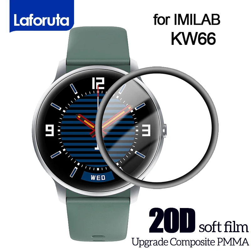 Pellicola salvaschermo 20D per IMILAB KW66 Smart Watch Pellicola protettiva morbida con bordo curvo per imilab KB 66 Non in vetro
