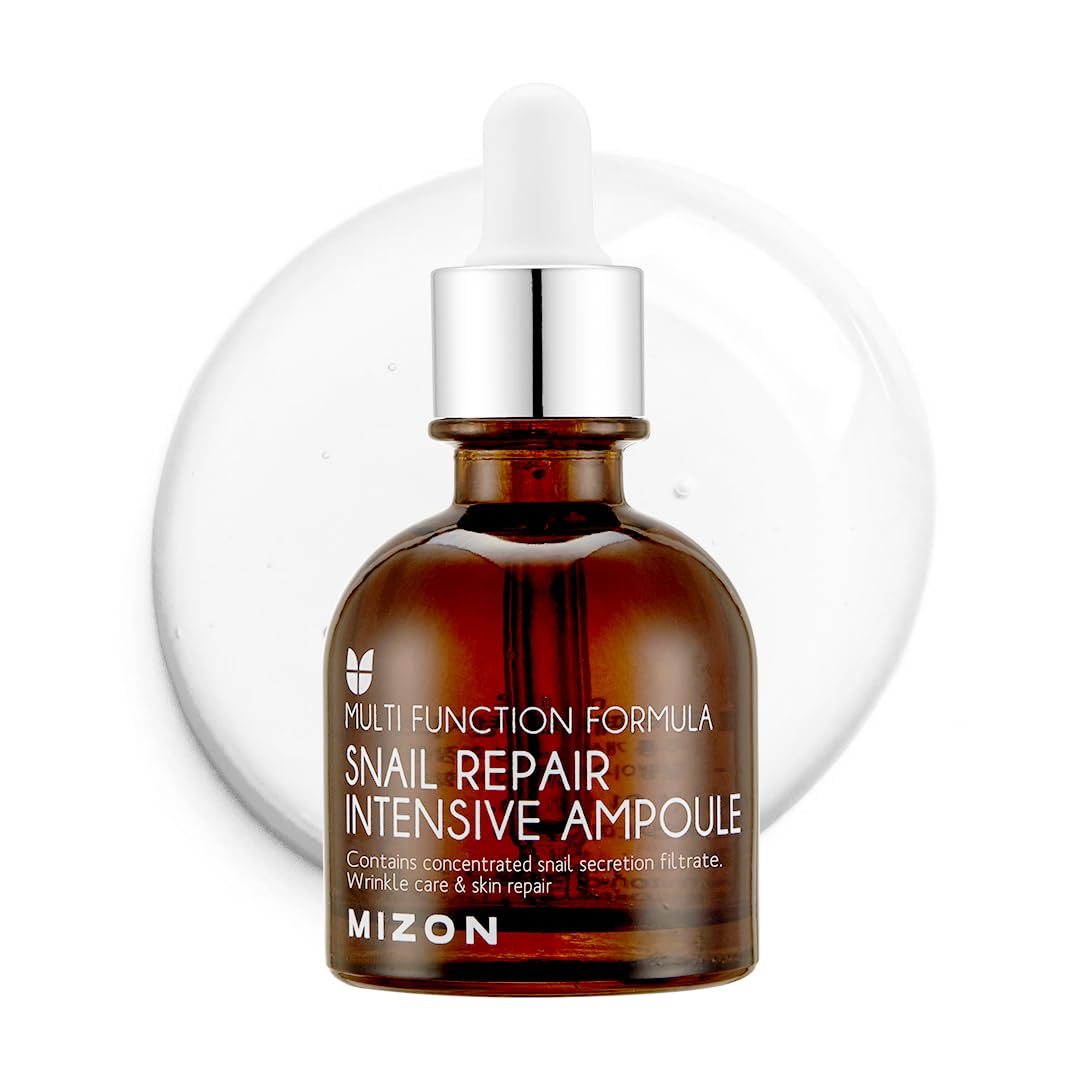 [Mizon] Siero con Estratto di Bava di Lumaca (30ml) Cura Avanzata della Pelle per Riparazione, Riduzione delle Imperfezioni e Rughe, Cosmetico Coreano (Snail Repair Intensive Ampo…