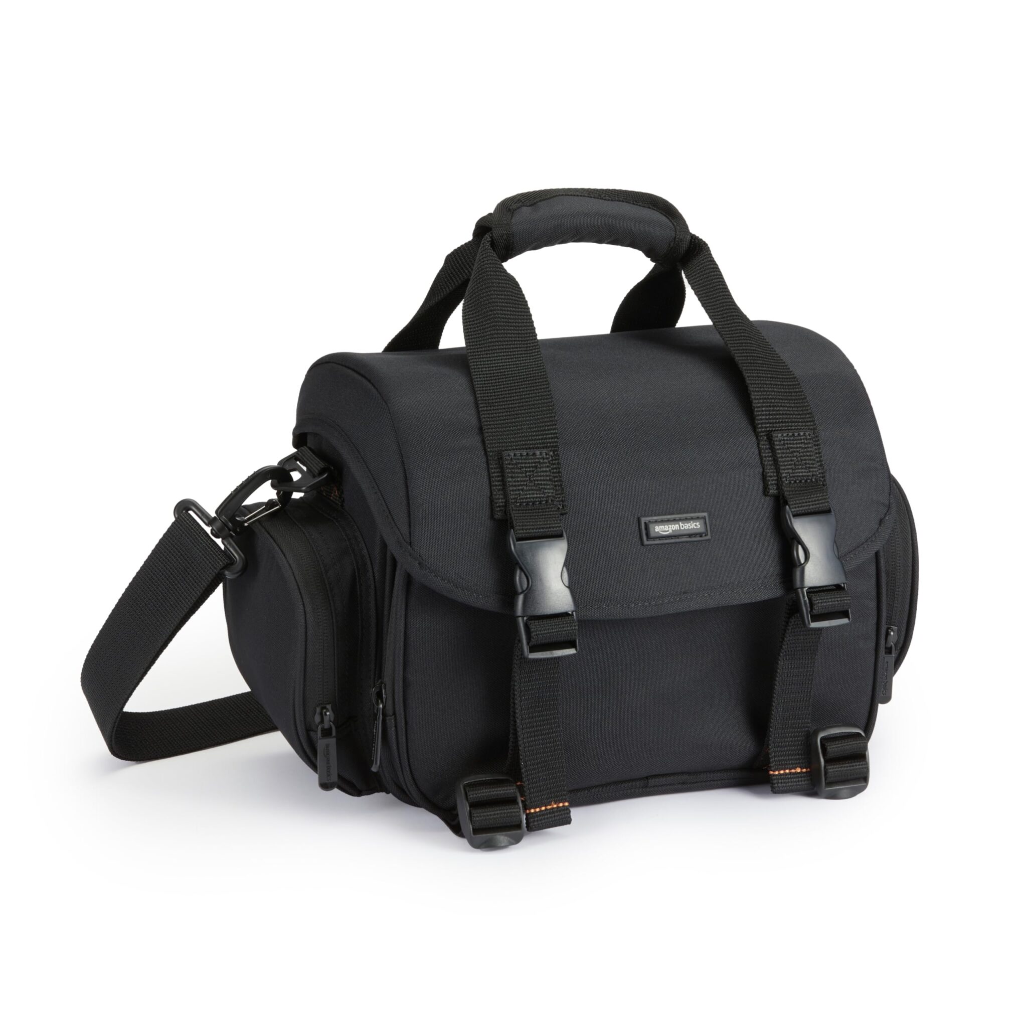 Amazon Basics Bolsa de Hombro para Cámara SLR Grande, Negro/Gris