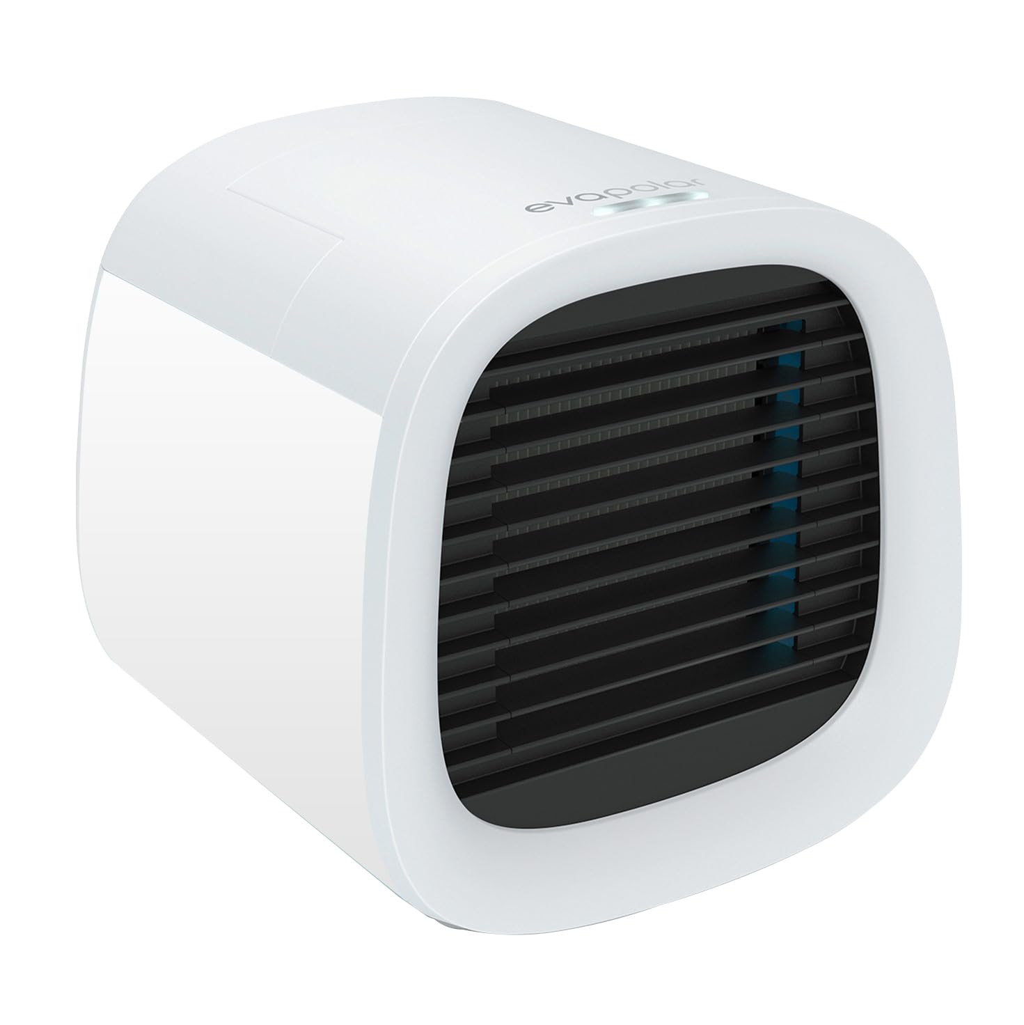 Evapolar evaCHILL - Raffreddatore d'aria portatile e umidificatore da tavolo, per casa e ufficio, con connettività USB e luce LED integrata, colore bianco