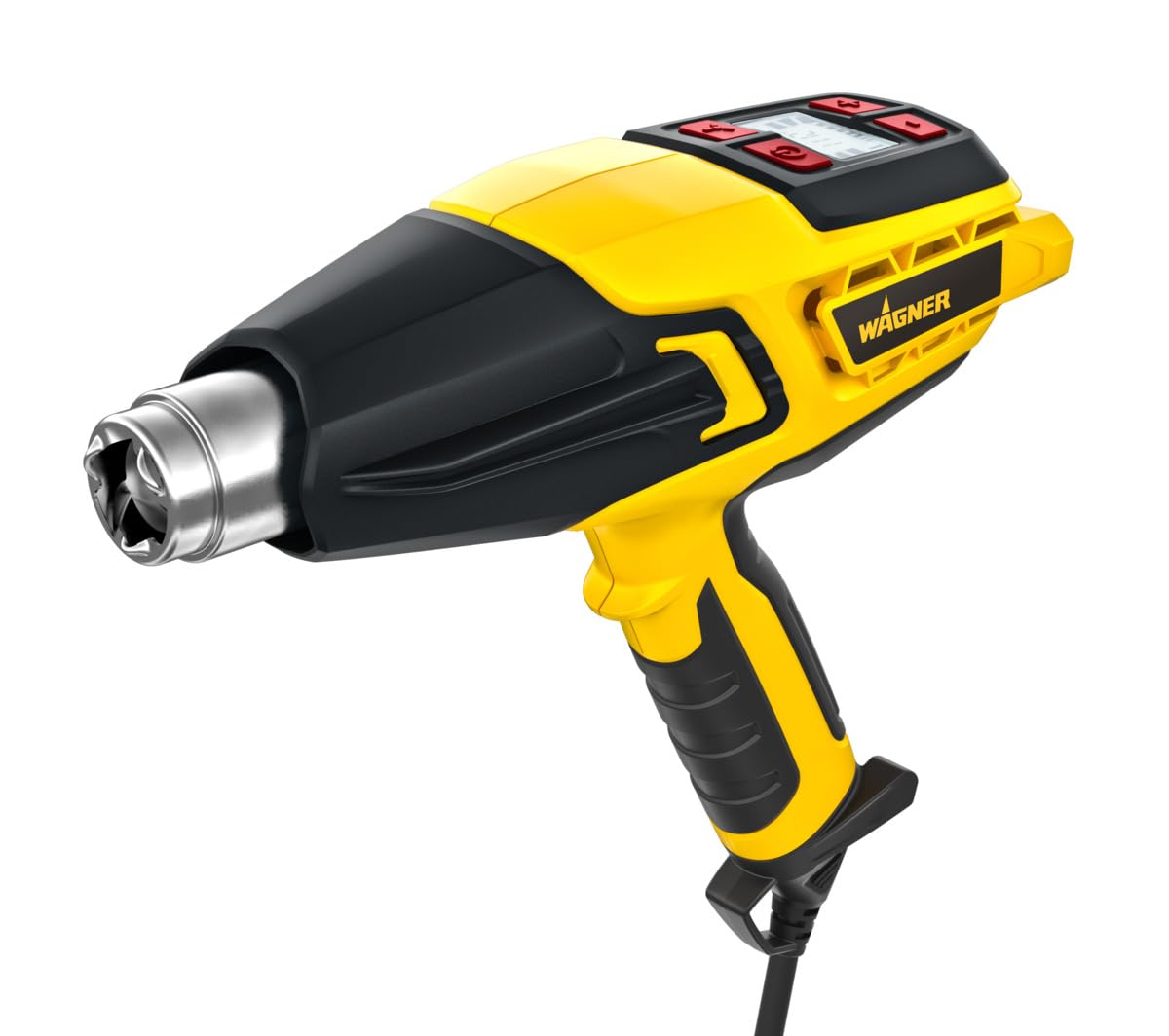 Wagner Pistola termica FURNO 500, max. 600°C, 2000 W, portata d'aria 800 l/min, impugnatura ergonomica con ugello per centratura e irradiazione e display a LED