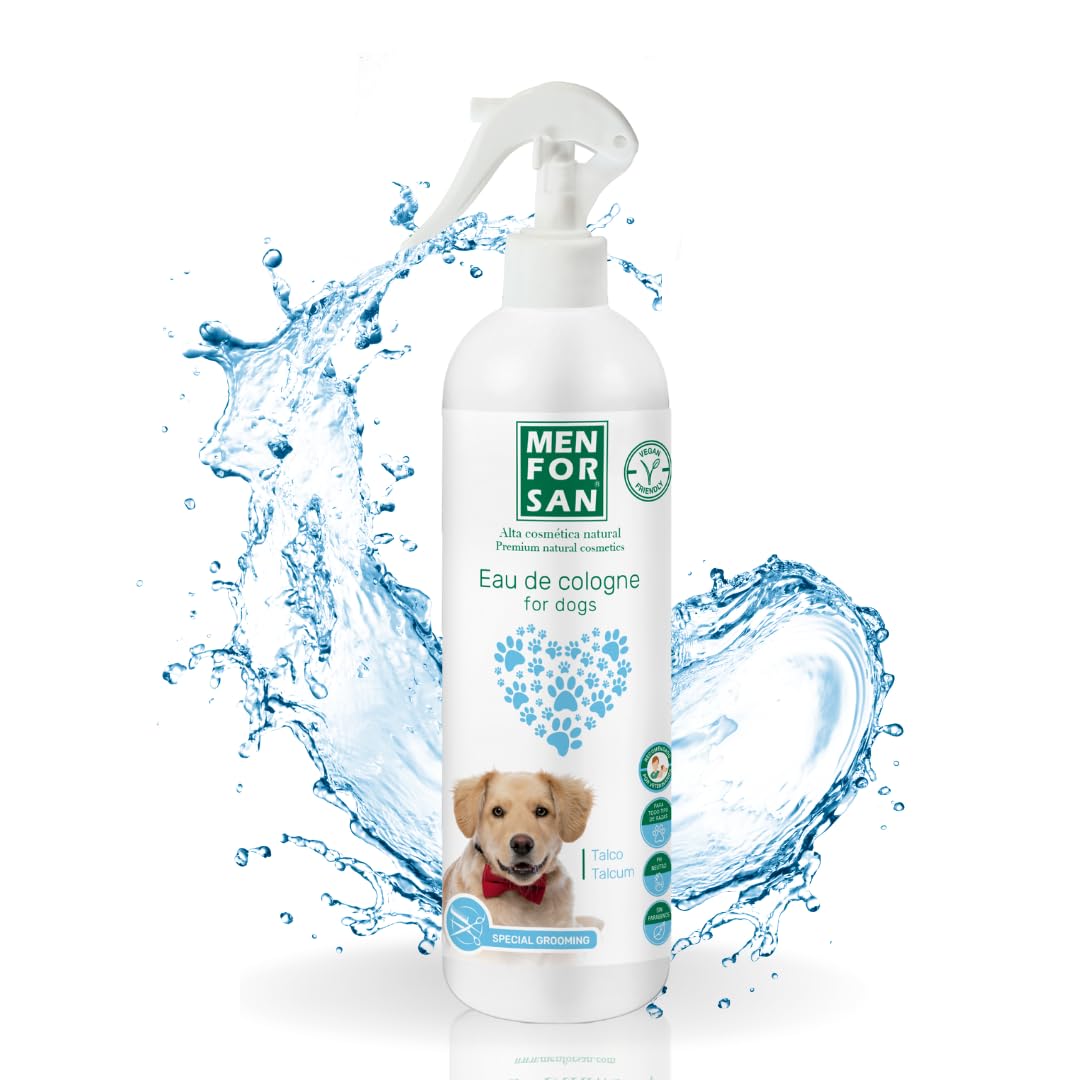 Menforsan Acqua di Colonia per Cani di Talco 500 Ml, Profumo Dolce e Intenso