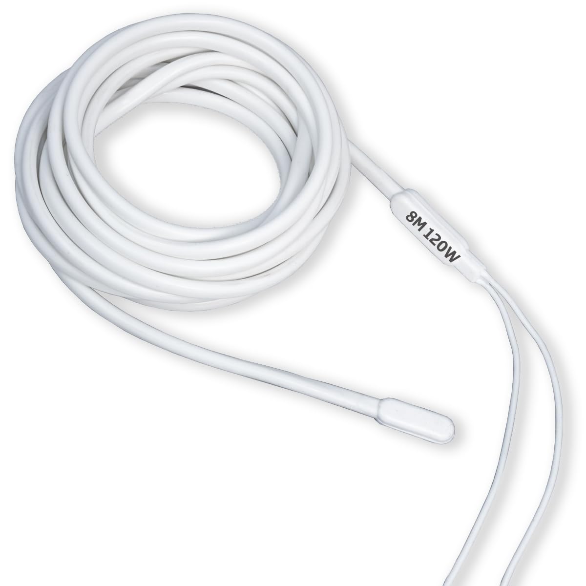 GOLDMAN SERVICE | Cavo Riscaldante Resistenza Bipolare in Silicone Anti Congelamento per Tubi | 8 Metri, 120 Watt | Incubatrici, Acquari, Rettili, Serre, Fermentazione (8 m | 120W)