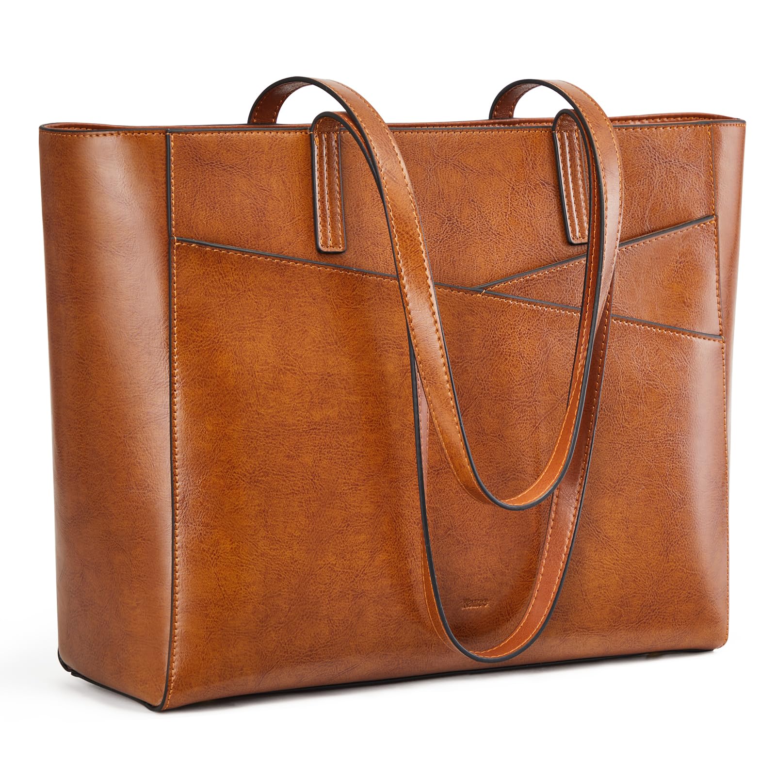 Kattee Borsa da lavoro da donna, grande, in pelle, con scomparto per computer portatile, borse da viaggio