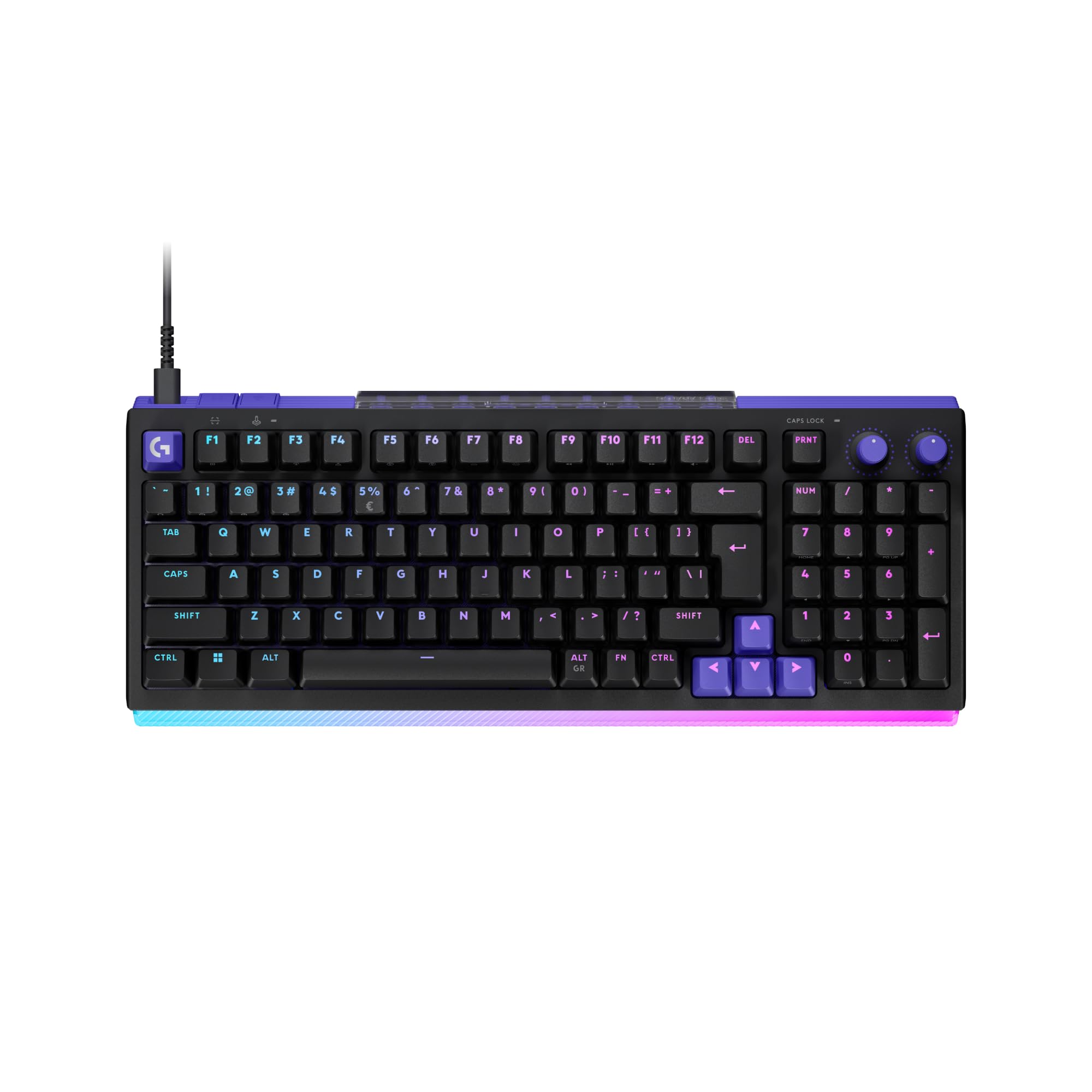 Logitech G G512 X 98 DUAL SWAP - Tastiera gaming TMR - QWERTY US INT'L | Meccanica/analogica, Hot-swappable, 8K, azionamento personalizzato, LIGHTSYNC RGB, cavo, PC, Mac, US Intl…