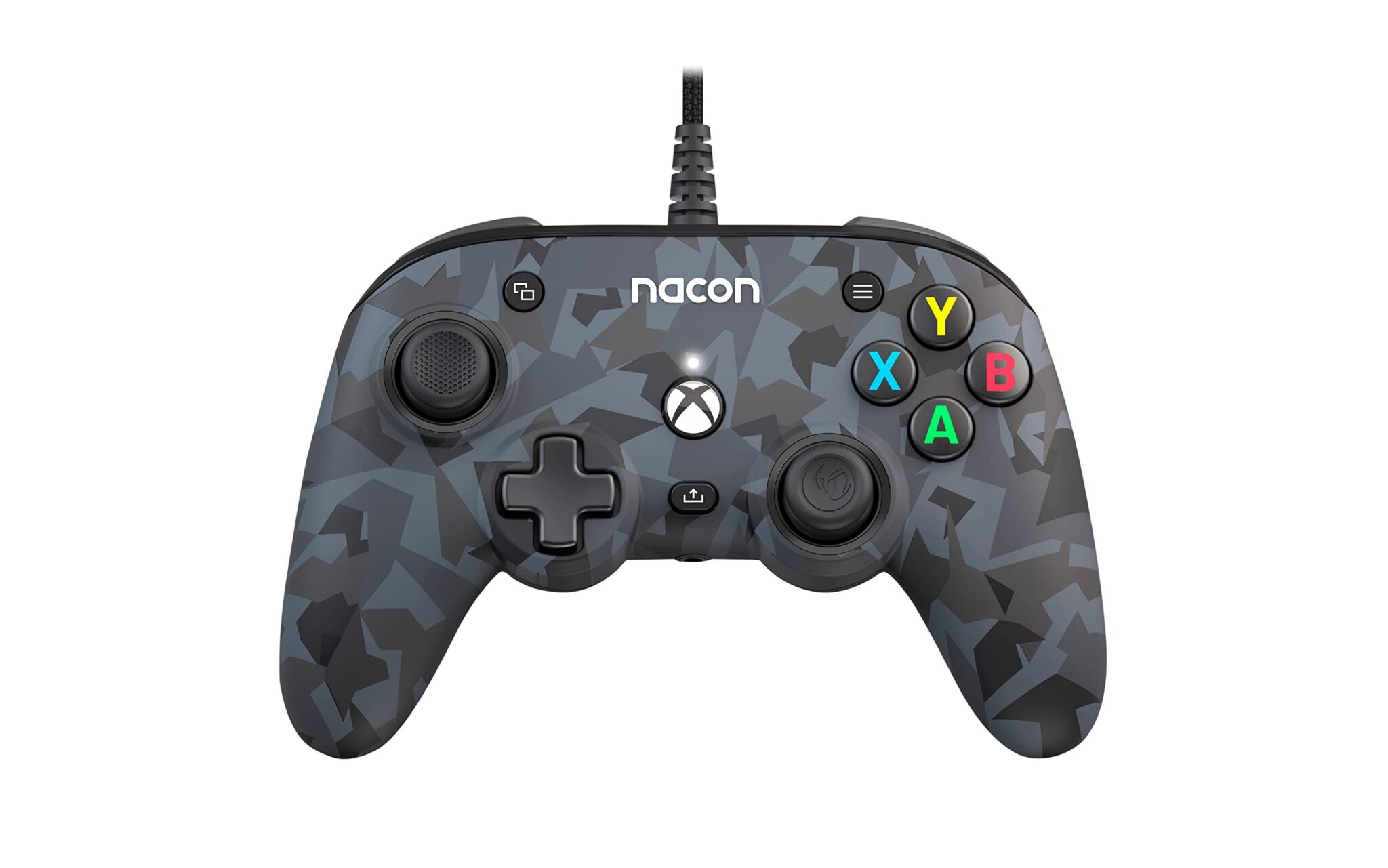 Nacon Pro Compact Controller Xbox Serie X Wired -licenza ufficiale Microsoft, programmabile, ergonomico, 3D sound, Black