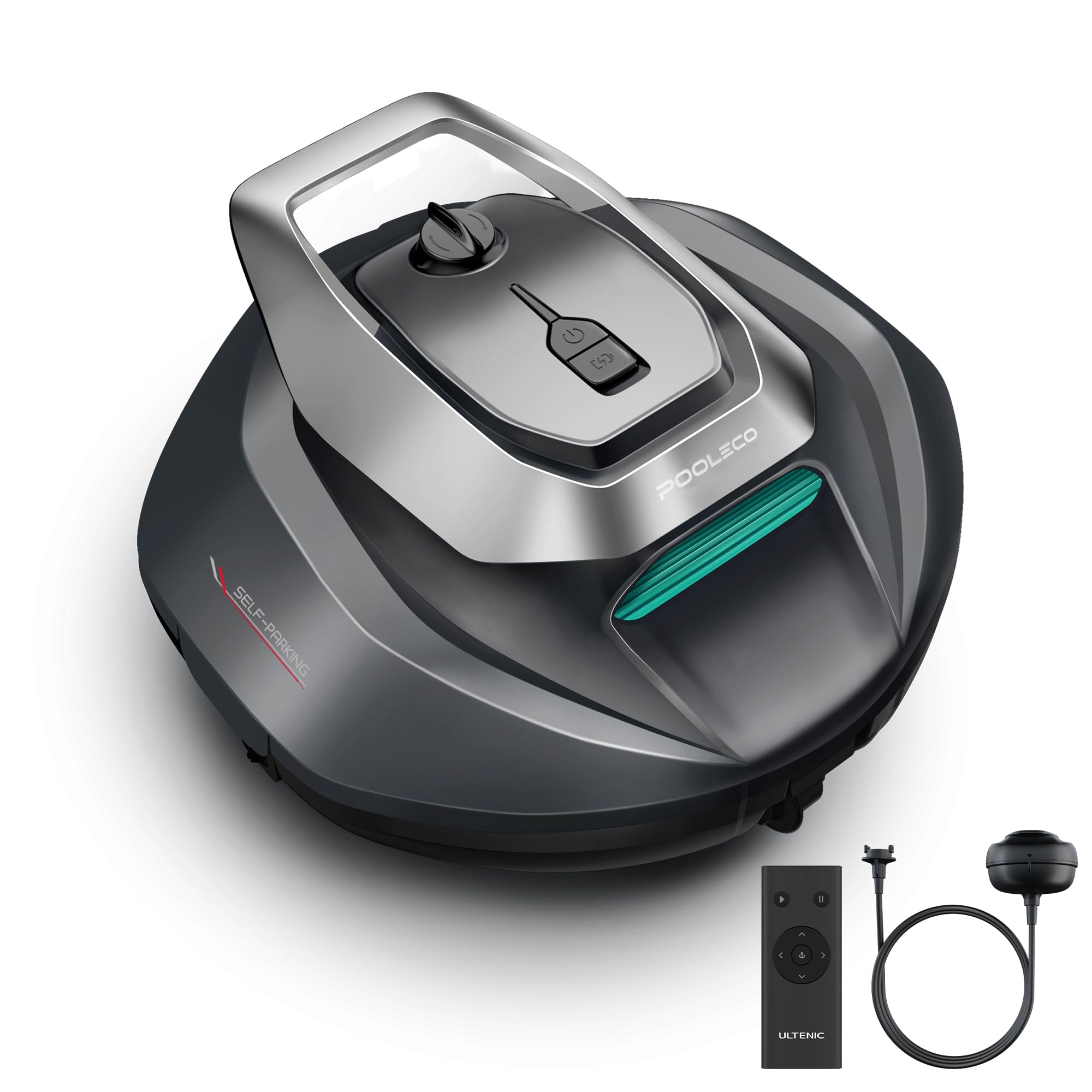 Pooleco 10S Robot Piscina Senza Fili, Robot Pulisci Piscina con 3 Motori, Controllo Remoto e App, Autonomia 90 min, Parcheggio Automatico – Per Piscine Fuori Terra e Interrate