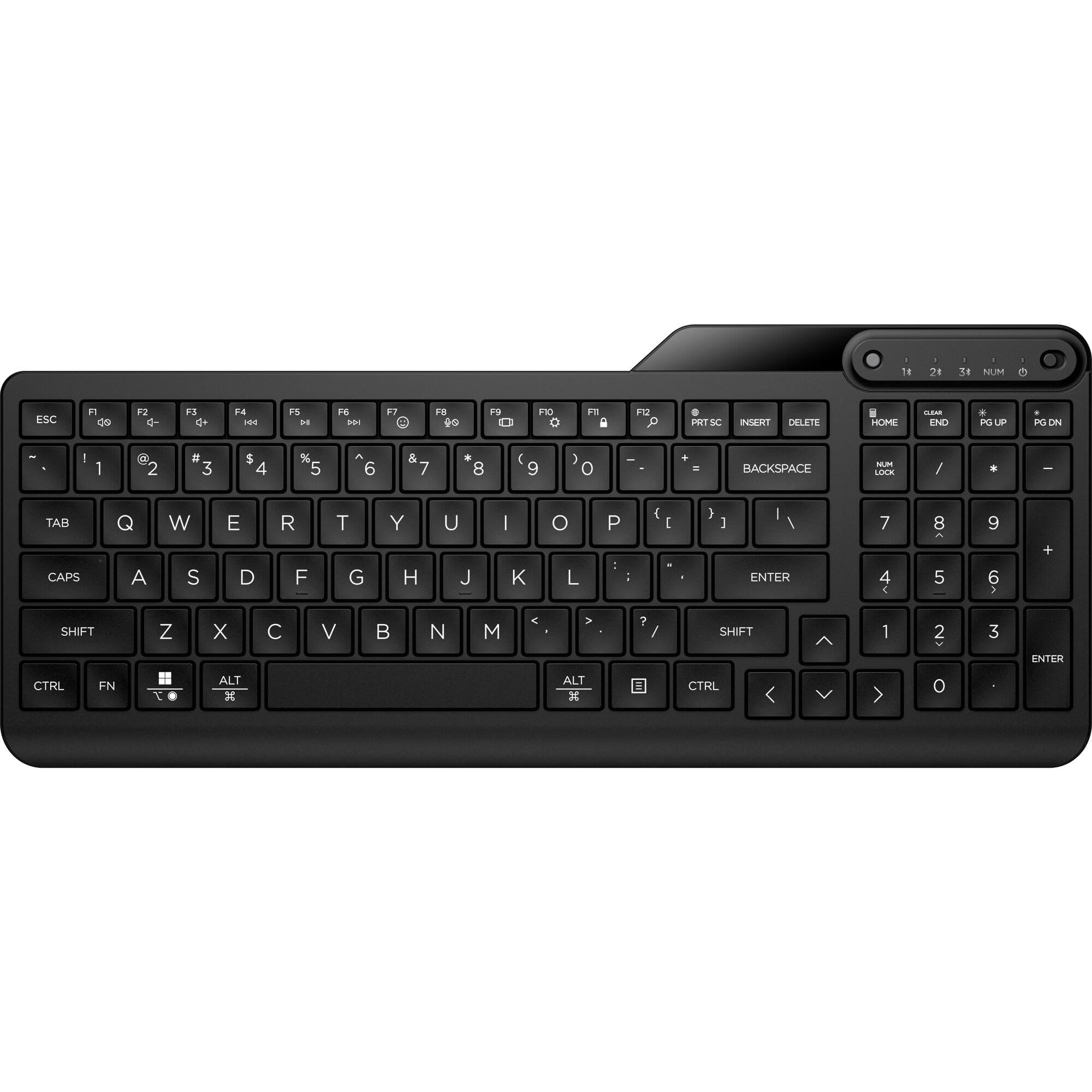 HP 460 Tastiera Wireless e Bluetooth 5.3, Connessione Multi-dispositivo, Qwerty, Autonomia fino a 2 anni, 12 Pulsanti Programmabili, Compatibile con Windows 10 e 11, Android, Chro…