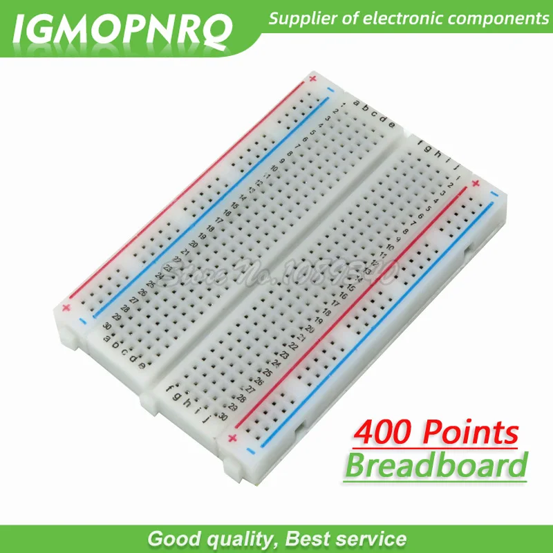 10 pz 400 punti Bread Board senza saldatura Breadboard PCB Test Board 400 fori 8.5*5.5cm combinato splicing piastra sperimentale