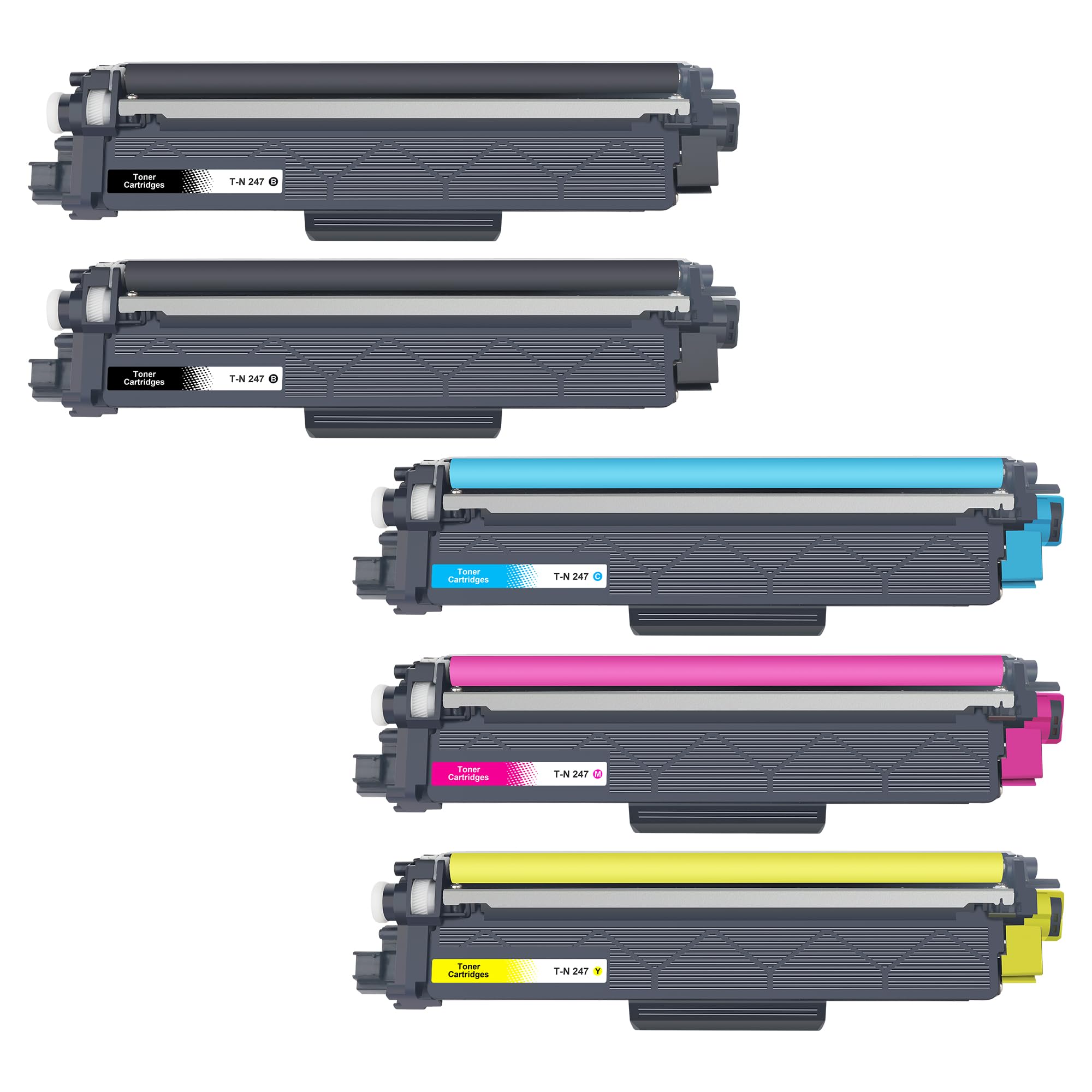 Jhaan TN247 TN-243CMYK DCP-L3550CDW Toner Compatibili per Brother MFC-L3750CDW Toner TN-247 TN243 MFC-L3770CDW HL-L3210CW HL-L3230CDW MFC-L3710CW MFC-L3730CDN TN243CMYK TN 243CMKY…