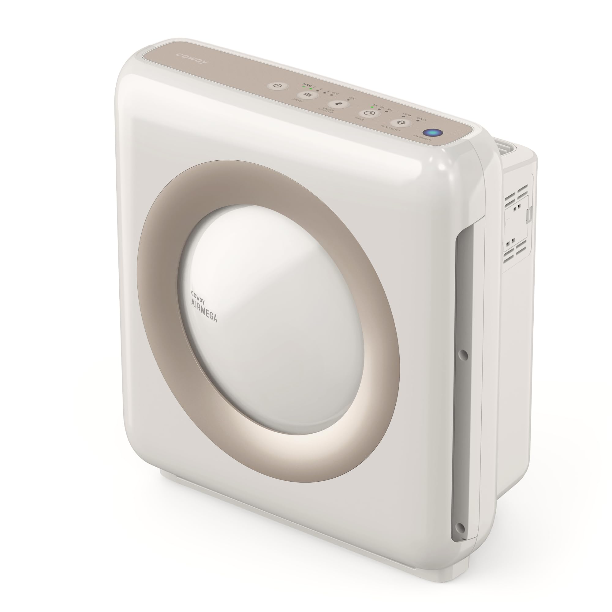 COWAY Purificatore d'Aria HEPA Casa Allergie, Auto, MIGHTY AP-1512HH, Beige | Top Pick Wirecutter, CADR 421 m³/h, modalità Eco, purificatore d'aria HEPA per fumo, polvere, polline…