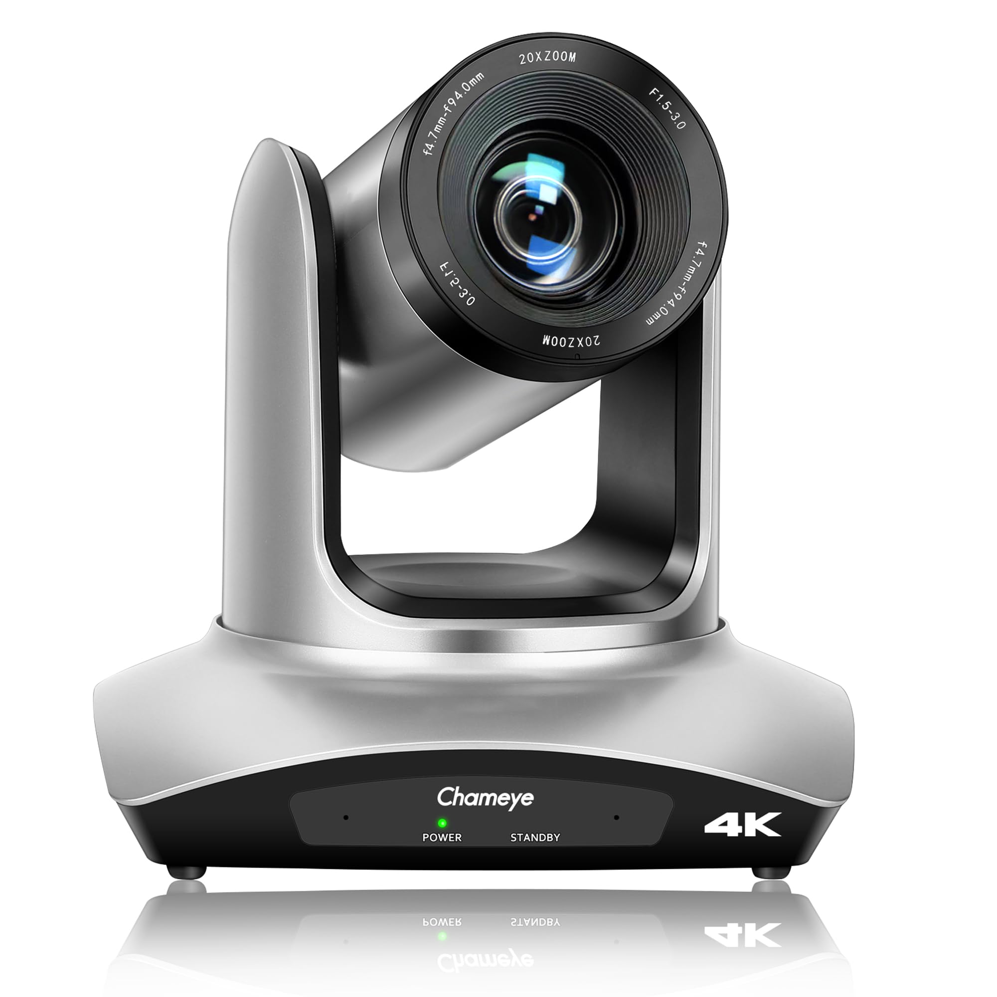 Chameye 4K PTZ Telecamera 20x Zoom Ottico, con HDMI USB3.0 LAN(IP PoE) per Culto in Chiesa in Diretta, Videoconferenza, YouTube OBS vMix Live Streaming, C420