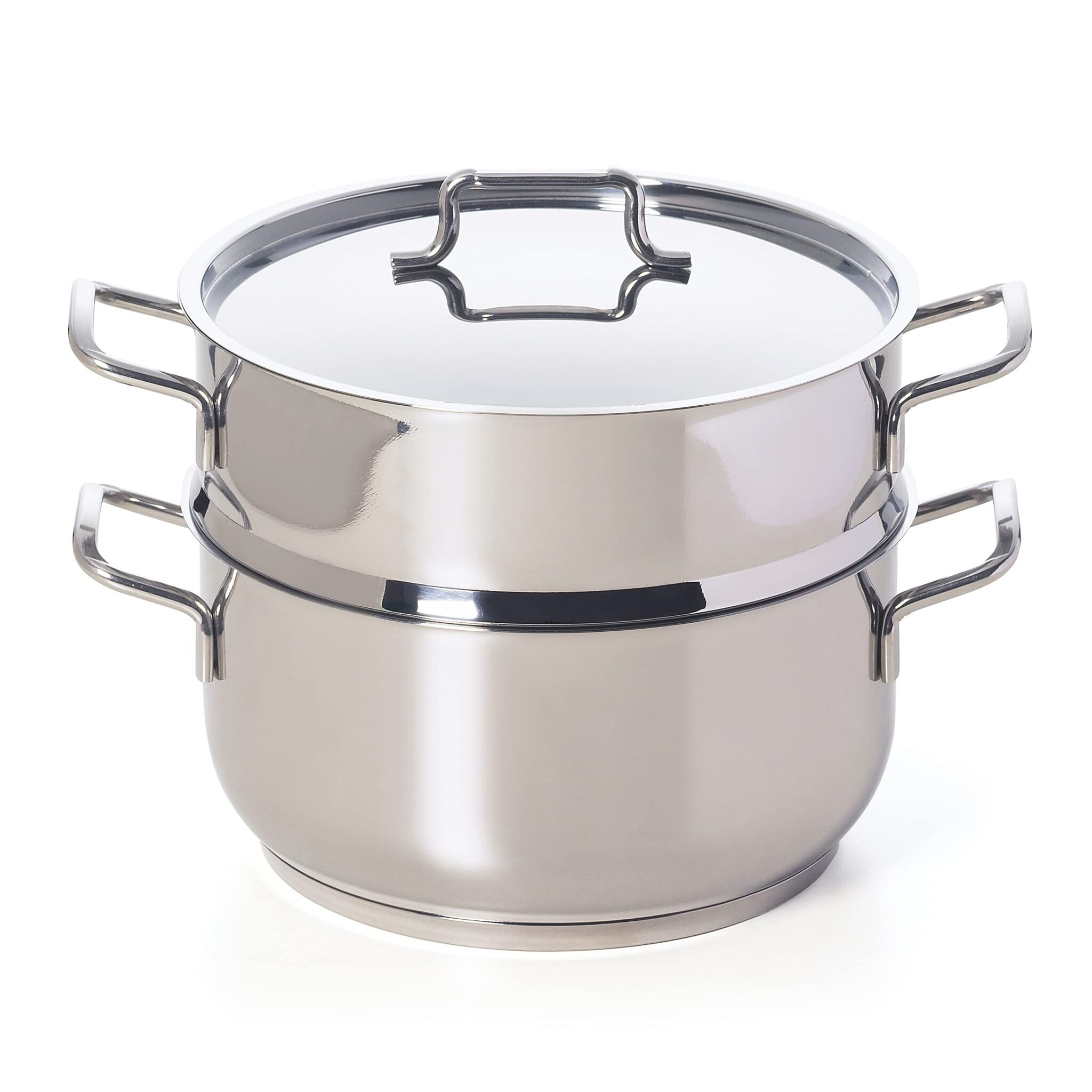 Excelsa Cooking Light Plus Vaporiera 2 Ripiani, Acciaio Inox, Diametro 22 cm
