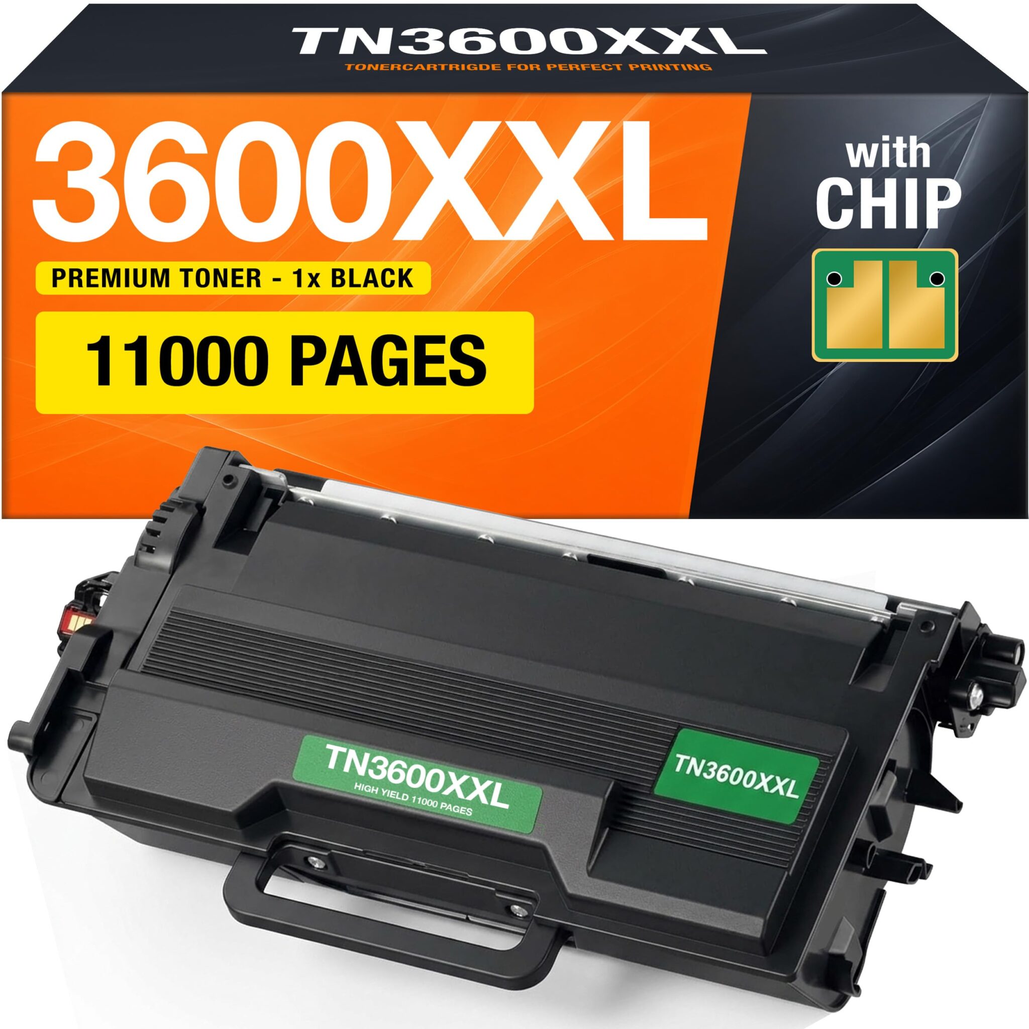 Supply Guy TN3600XXL TN 3600 XXL Cartucce di Toner compatibile con Brother TN-3600 XXL con Brother MFC-L5710DW MFC-L5710DN HL-L5210DN HL-L5210DW HL-L5215DN HL-L6210DW Toner con MF…