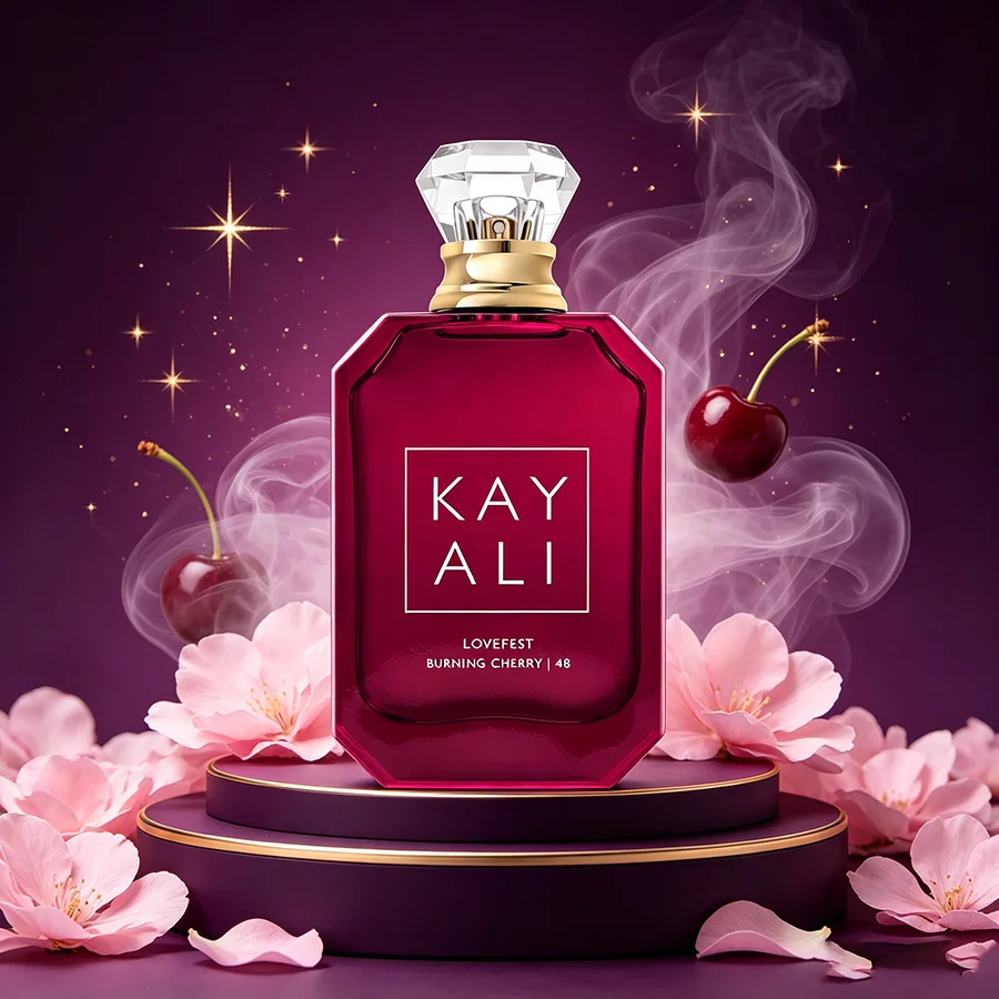 Profumo da Donna Lovefest Burning Cherry 48 Cologne 100ml 3.4 FL OZ EDP Spray a Lunga Durata, Note Legnose, Ciliegia e Ambra, Offerte Dirette dalla Fabbrica