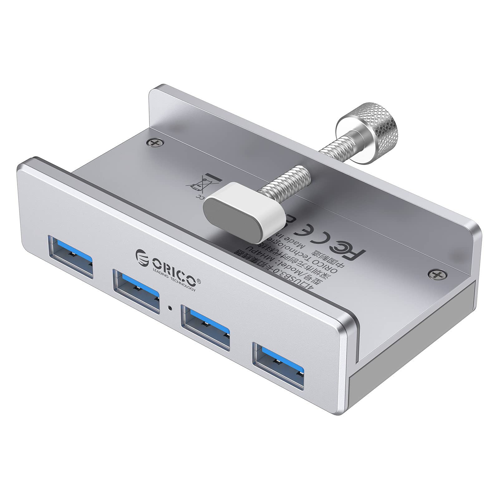 ORICO Hub USB 3.0, 4 Porte Splitter USB SuperVelocità 5Gbps in Alluminio, Compatibile con iMac, PS5, Hard Disk Esterni, Monitor, Tastiere e Dispositivi USB