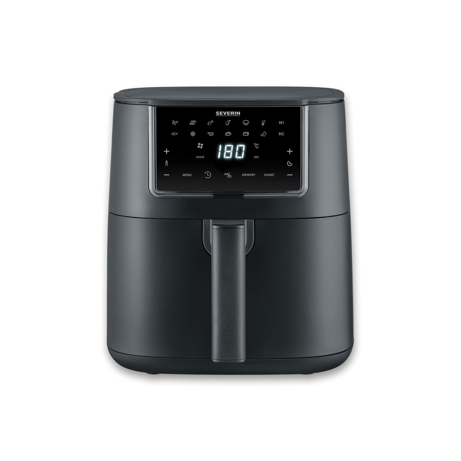 SEVERIN Friggitrice ad Aria Calda XXL, 1700W, 7 Litri, Display Touch, 12 Programmi, Mantenimento Caldo, Funzione Memoria, Rivestimento Ceramica, 29,0 x 38,7 x 31,0 cm, Nero - FR 2…