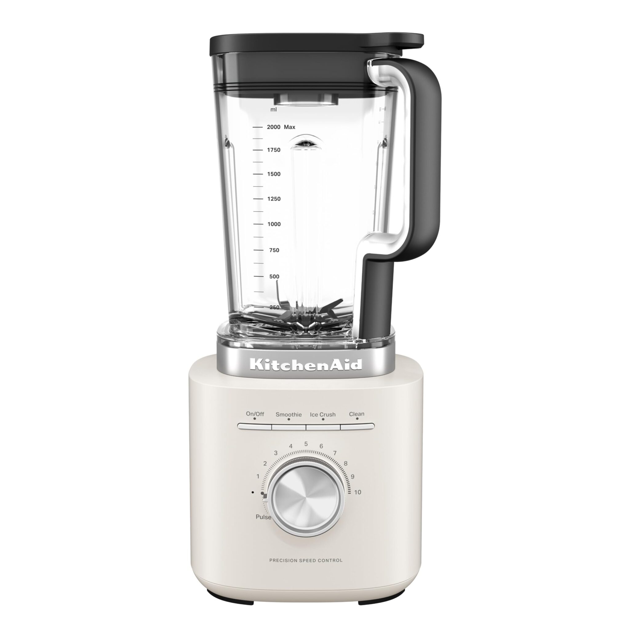 KitchenAid 5KSB2073EPL Pure Power Batidora de Vaso, Motor Potente con Jarra de 2L sin BPA, 10 Velocidades, Programas para Hielo y Smoothies, Cuchilla Asimétrica Inox, Porcelain Wh…