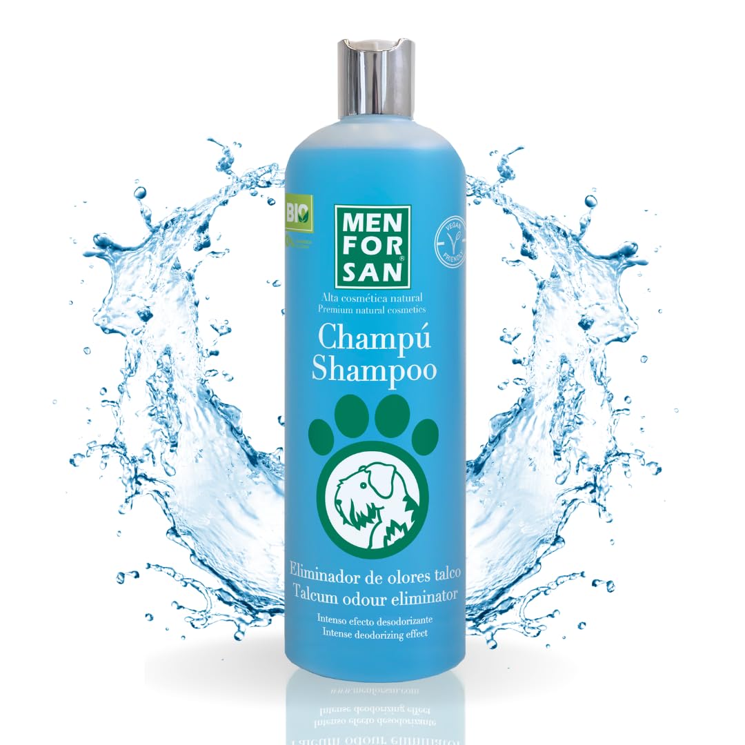 Menforsan Odour Eliminating Shampoo per Cani, 1L, Elimina i Cattivi Odori dal Pelo