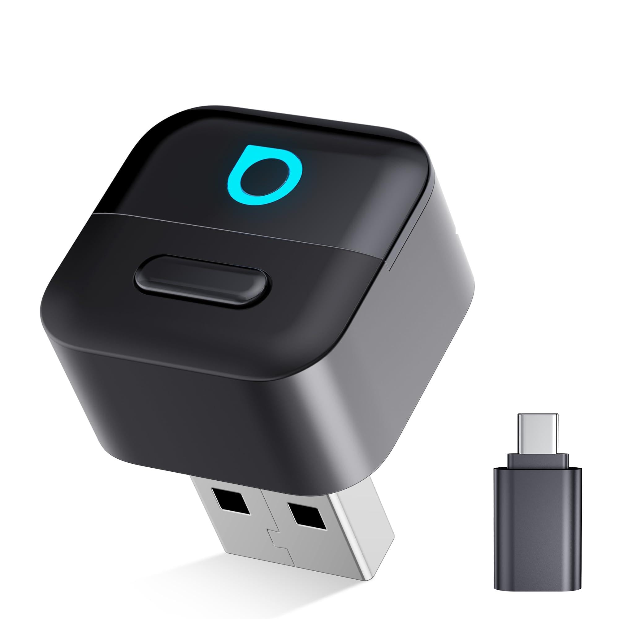 OTTOCAST Mini Pico Adattatore Wireless CarPlay e Android Auto, Trasforma CarPlay cablato in wireless, Passaggio con un tocco tra 2 telefoni, Riconnessione automatica rapida, WiFi…