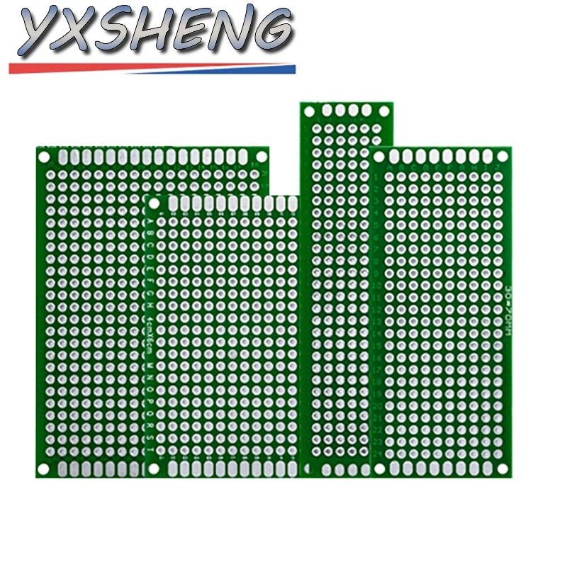 5x7 4x6 3x7 2x8 cm Doppio Lato Prototipo Fai Da Te Universale Circuito Stampato PCB Board Protoboard KIT 2*8 3*7 4*6 5*7