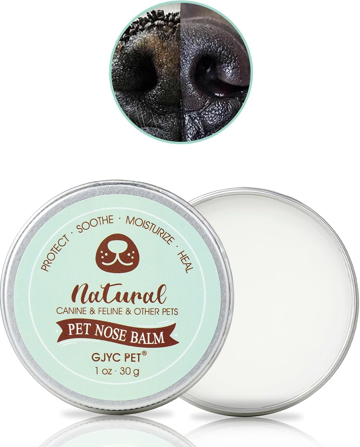 Balsamo per il naso di cani e gatti - Balsamo naturale idratante a base vegetale per nasi secchi e ruvidi - Cura quotidiana