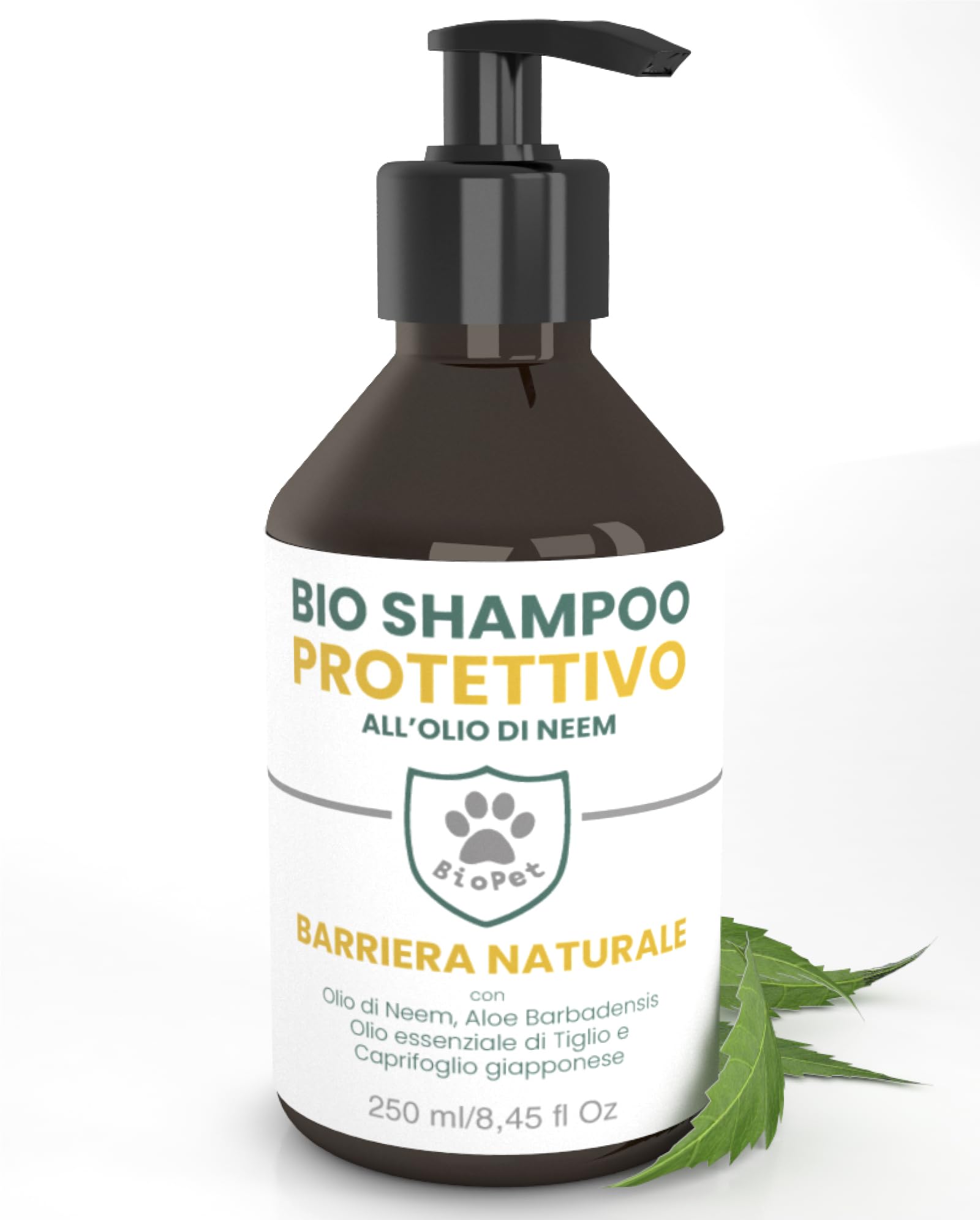Shampoo Protettivo Olio di Neem Repellente Antiparassitario per Cani Gatti | Bio Pet Effetto Barriera Naturale con Aloe Tiglio Caprifoglio Delicato Ipoallergenico Tutte le Taglie…