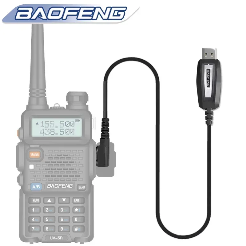 Baofeng Cavo di programmazione USB Cavo di programma per Baofeng UV-5R UV-25M 5RM UV-82 Quansheng UV-K6 Retevis RT-89 Walkie Talkie Radio