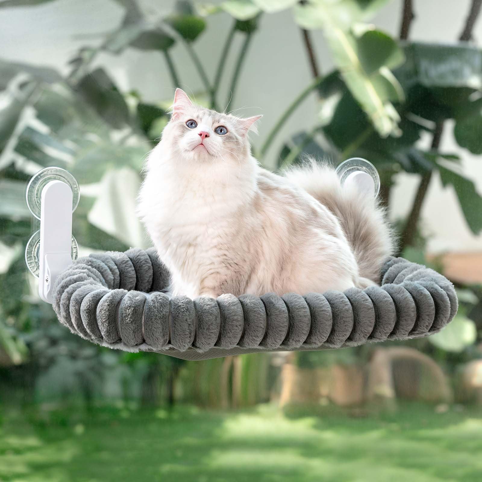 GUUSII HOME Amaca per Gatti da Finestra Pieghevole Amaca Cuccia Gatto Grande Interno Letto per Gattini Sospeso con Ventosa Forte Lavabile in Lavatrice Facile da Montare 54 * 30cm…