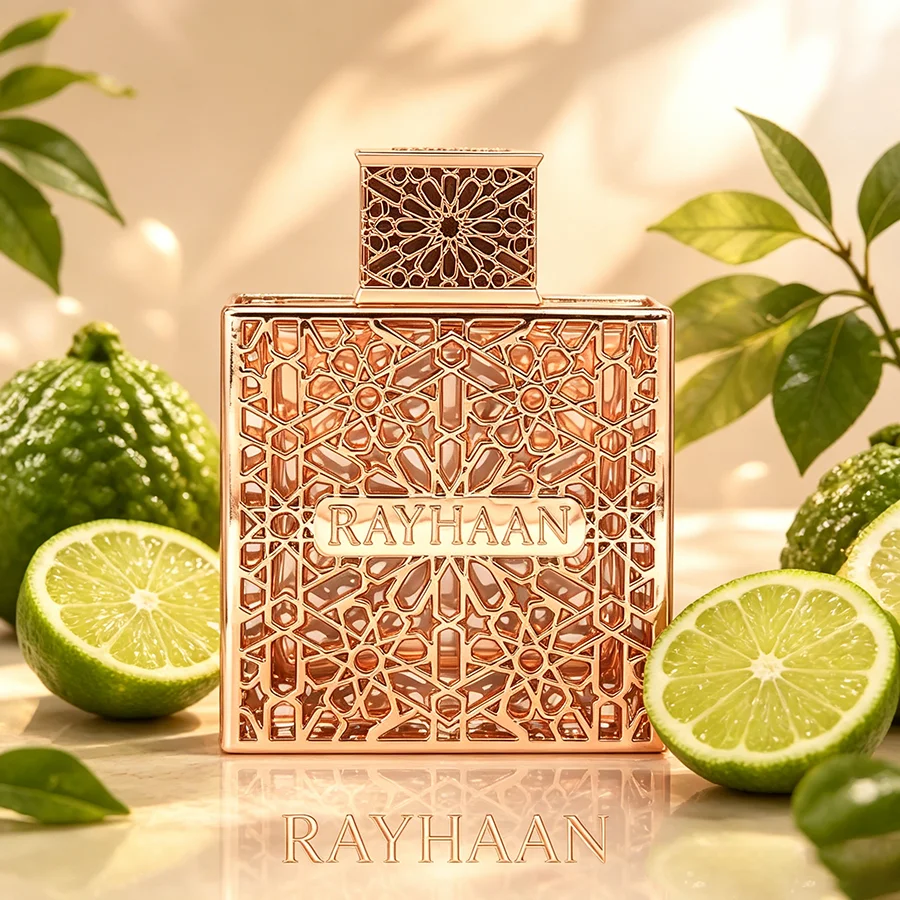 Regalo Ideale per Lui: Profumo Divino RAYHAAN 100ml 3.3 FL OZ, EDP Spray a Lunga Durata, Lussuosa Colonia Dorata, Regalo per Compleanno o Anniversario