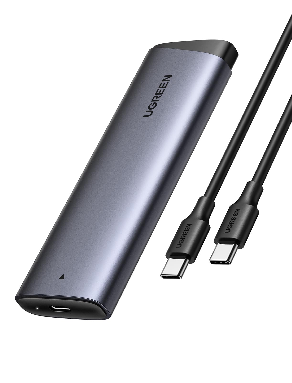 UGREEN Case SSD Hard Disk Esterno M.2 NVMe PCIe USB C 3.2 Gen 2 10Gbps UASP | Compatible con 4TB M Key M+B Key 2230 2242 2260 2280 con Cavo Not Compatible with SATA