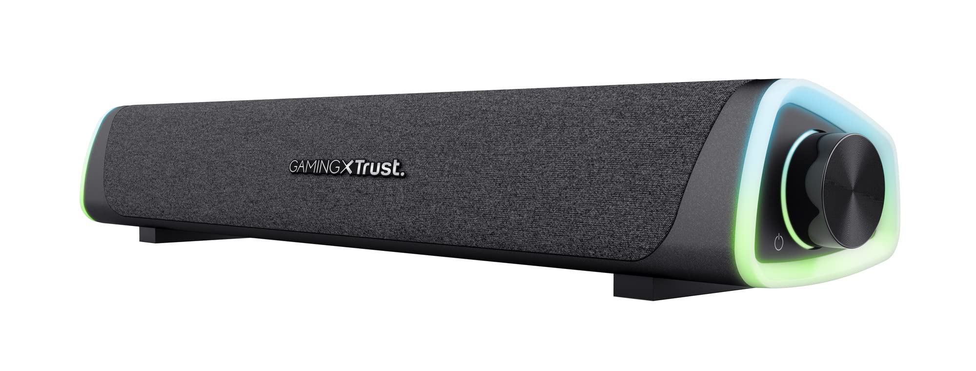 GXTrust Axon Soundbar Illuminata RGB 12W, Altoparlanti, Nero | Alimentazione USB, 3.5mm AUX, Casse PC per Computer Laptop Smartphone Tablet TV