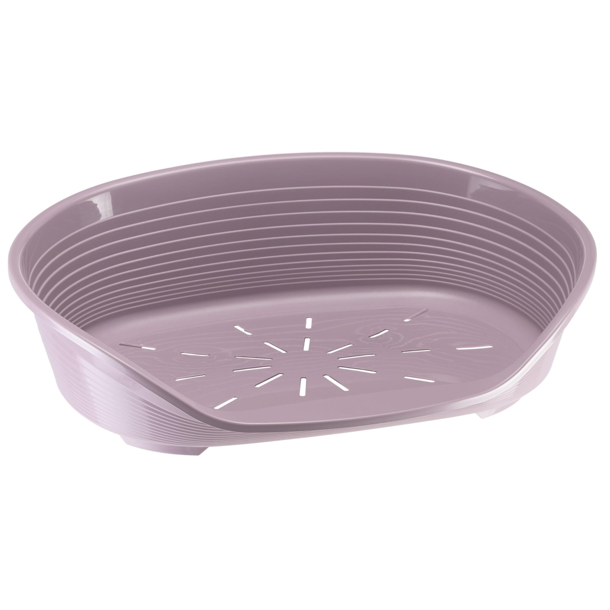 Ferplast Cuccia Cani in plastica, Lettino per Cane con Gommini Antiscivolo, Cesta Cane 935 X 68 X 285 cm, Viola