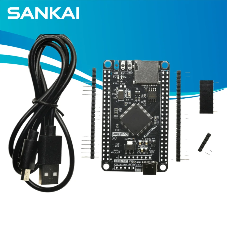 Scheda di sviluppo del sistema STM32H7 Series Core Board STM32H750VBT6 STM32H743VIT6 M7 con interfaccia TFT e cavo USB
